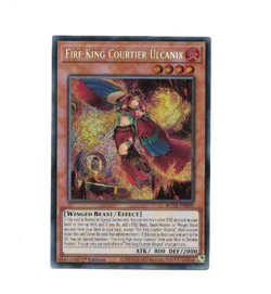Yugioh Yu-Gi-Oh! Fire King Courtier Ulcanix ROTA-EN098 1st edition Secret Rare - Image 1