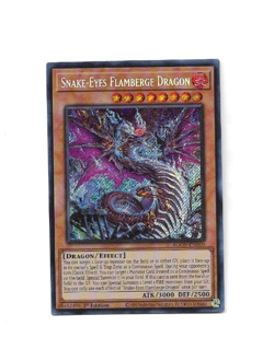 Yugioh Yu-Gi-Oh! Snake-Eyes Flamberge Dragon AGOV-EN010 1st edition Secret Rare - Image 1