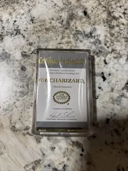 Burger King 1999 Charizard Trading Cards Pokemon Balls 23K Gold Plated Used - Image 3