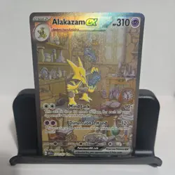 Pokemon Alakazam EX TCG Scarlet Violet-151 Holo Full Art Card 201/165 - Image 1