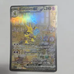 Pokemon Alakazam EX TCG Scarlet Violet-151 Holo Full Art Card 201/165 - Image 4