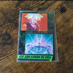 PREORDER Son Gohan Cell 424 Japanese Dragon Ball Morinaga Wafer Card - Image 1