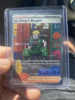 Lt. Surge’s Bargain Mega Evolution Special Illustration Rare Pokemon Card - Image 1