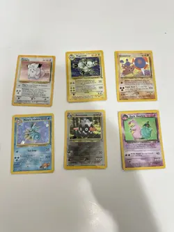 Pokemon TCG Lot Of 6 Vintage Cards All Holos All MP Condition - Image 1