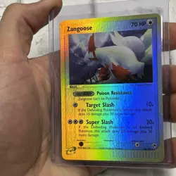 Pokemon EX Sandstorm ZANGOOSE Reverse Holo 14/100 RARE Pokemon Card 2003 LP/NM - Image 1