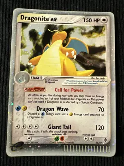 Pokemon TCG Dragonite EX 90/97 Dragon 2003 Holo Rare E-Series Card MP - Image 1