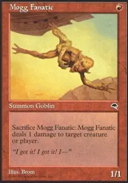 MTG magic cards 2x Mogg Fanatic Tempest Light Play, English - Image 1