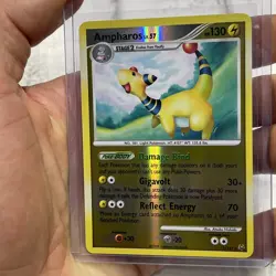 Pokemon TCG Ampharos 1/127 Reverse Holo Rare Card LP/NM 2009 Platinum Set LV. 57 - Image 1