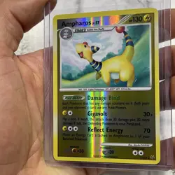 Pokemon TCG Ampharos 1/127 Reverse Holo Rare Card LP/NM 2009 Platinum Set LV. 57 - Image 2