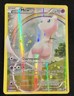 Mew XY110 Holo Black Star Promo Pokemon Card - Excellent Used Cond - Ships Free - Image 1