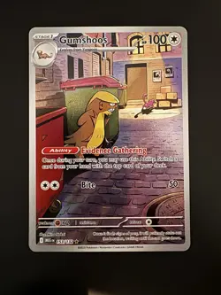 Mega Evolution MEG EN 153 Gumshoos Illustration Rare Pokemon Card - Image 1