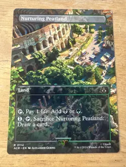 Nurturing Peatland Extended Borderless MTG Magic Gathering Card NM Near Mint ACR - Image 1