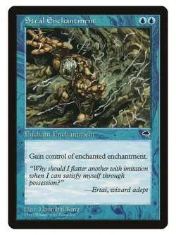Steal Enchantment MTG Tempest Uncommon LP Lightly Played Single Card - Image 1