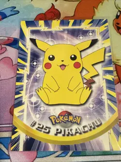 PIKACHU #25 TOPPS TV Animation ED Pokemon Collector Card Near Mint Non-Holo - Image 1