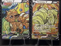 Vulpix & Ninetales CUSTOM Stained Glass Holo Cards -Dissplay Only - Image 2