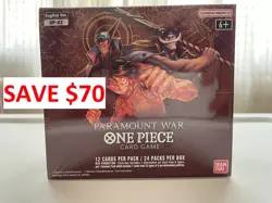 One Piece Card Game TCG CCG OP-02 Paramount War Sealed Booster Box SAVE $70 - Image 1