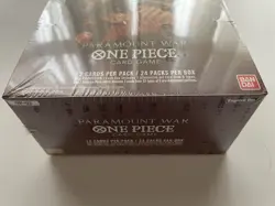 One Piece Card Game TCG CCG OP-02 Paramount War Sealed Booster Box SAVE $70 - Image 3