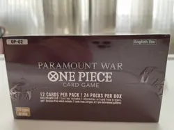 One Piece Card Game TCG CCG OP-02 Paramount War Sealed Booster Box SAVE $70 - Image 4
