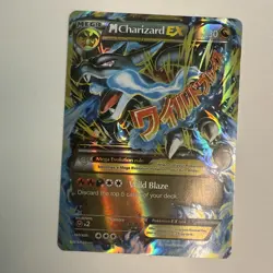 Mega Charizard EX Pokemon Card 108/106 Holo Rare Wild Blaze 2016 - Image 2