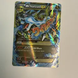 Mega Charizard EX Pokemon Card 108/106 Holo Rare Wild Blaze 2016 - Image 3