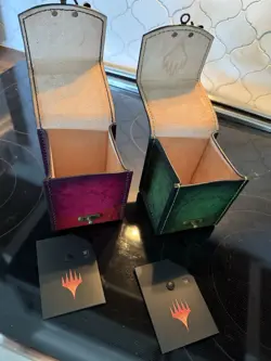 Leather storage MTG deck box, handmade commander deck box, Mtg Custom deck box - Image 2