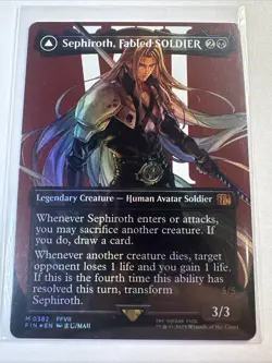 Sephiroth, Fabled SOLDIER (0382) (Borderless) Final Fantasy Foil - Image 1