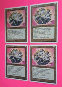 Magic the Gathering MTG Fourth (4th) Edition FELLWAR STONE X 4 LP/EX U 1995! - Image 2
