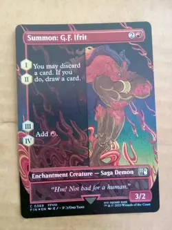 Summon: G.F. Ifrit Borderless Final Fantasy Foil 369 - Image 1