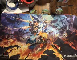 MTG Magic Con Minneapolis March Of The Machine Key Art Playmat Brand New ! - Image 2