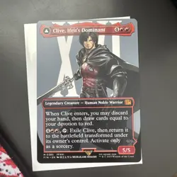 Clive, Ifrit's Dominant (Borderless) Final Fantasy Magic The Gathering MGT - Image 1