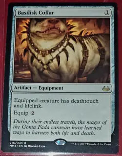 Magic The Gathering MTG Pack Fresh NM Modern Masters 2017 Basilisk Collar - Image 1
