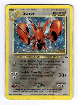 Scizor (10) Neo Discovery #10 (2001) Holo HP Pokemon - Image 1
