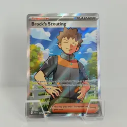 Pokemon Brock's Scouting 179/159 Sv09: Journey Together Holo NM - Image 1