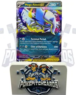 Mega Absol ex 086/132 Me01: Mega Evolution Holo Free Shipping Pokemon NM - Image 1