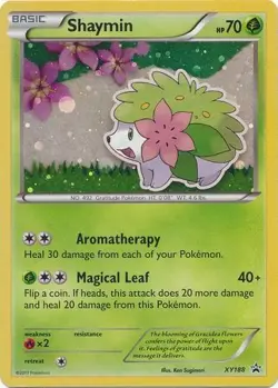 Moderately Played, English - 1 x Pokemon Shaymin - XY188 - Holo Promo XY Promos - Image 1