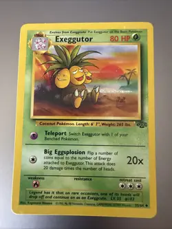 Pokemon TCG Exeggutor Jungle 35/64 Regular Unlimited Uncommon LP-MP - Image 1