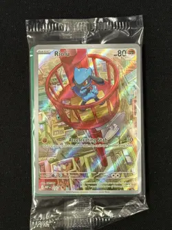 SEALED Riolu Pokemon 010 Mega Evolution ETB Promo - Pokemon TCG - Image 1