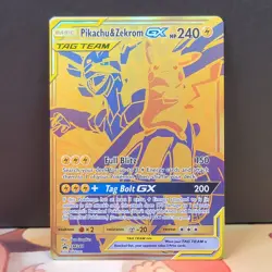 Pikachu & Zekrom GX Tag Team SM248 Promo Sun & Moon Pokemon TCG 2021 - Image 1
