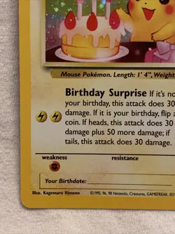 Promo ____'s Pikachu #24 Holo Pikachu Black Star Promo Pokemon WOTC 2000 - NM/MT - Image 5