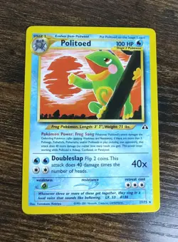 Pokemon Neo Discovery Politoed 27/75 Non Holo NM - Image 1