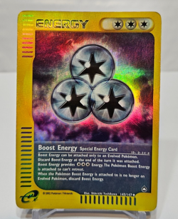 Boost Energy 145/147 Reverse Holo Uncommon Aquapolis Pokemon 6657 - Image 1