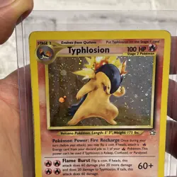 Pokemon TCG - Typhlosion 17/111 Holo Rare - WOTC Neo Genesis - MP/LP Vintage - Image 3