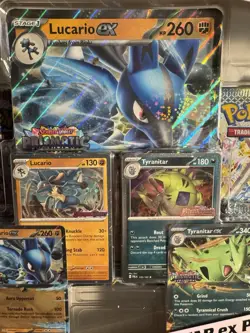 Pokemon Prismatic Evolutions Lucario ex & Tyranitar ex Premium Collection - Image 3