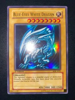 YU-GI-OH! BLUE-EYES WHITE DRAGON ULTRA RARE SDK-A001 1ST EDITION AUSTRALIAN MP - Image 2