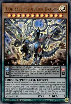 Odd-Eyes Revolution Dragon - Ultra Rare 1st Edition MP21-EN157 - NM - YuGiOh - Image 1