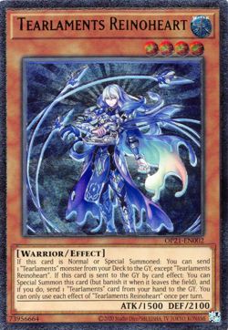 YUGIOH TEARLAMENTS REINOHEART ULTIMATE RARE NEAR MINT OP21-EN002 - Image 1
