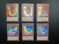 YUGIOH! HA-RE THE SWORD MIKANKO & Ni-Ni the Mirror Mikanko SUPER RARE 1st ED x3 - Image 1