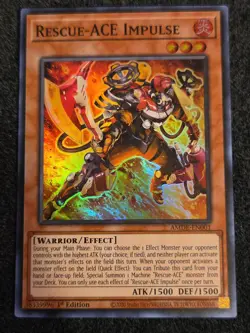 Yu-Gi-Oh! TCG Rescue-ACE Impulse AMDE-EN001 1st Edition NM - Image 1