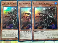 Yugioh Fallen of Albaz X3 Super Rare RA01-EN021 1st NM Playset - Image 1