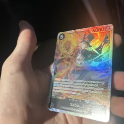 One Piece Card Game Sabo OP04-083 SR Super Rare Foil Card NM - Image 3